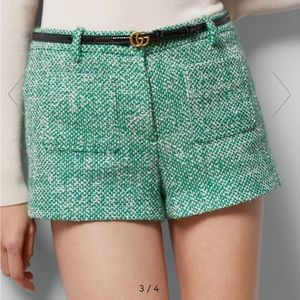 Gucci thin patent double G belt